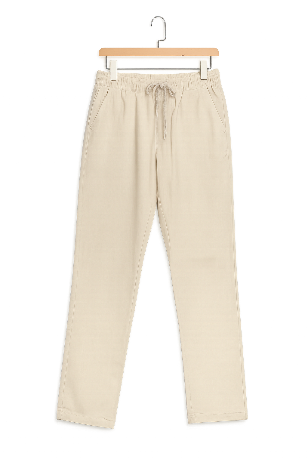 Linen Regular Fit Premium Men's Trousers - Beige