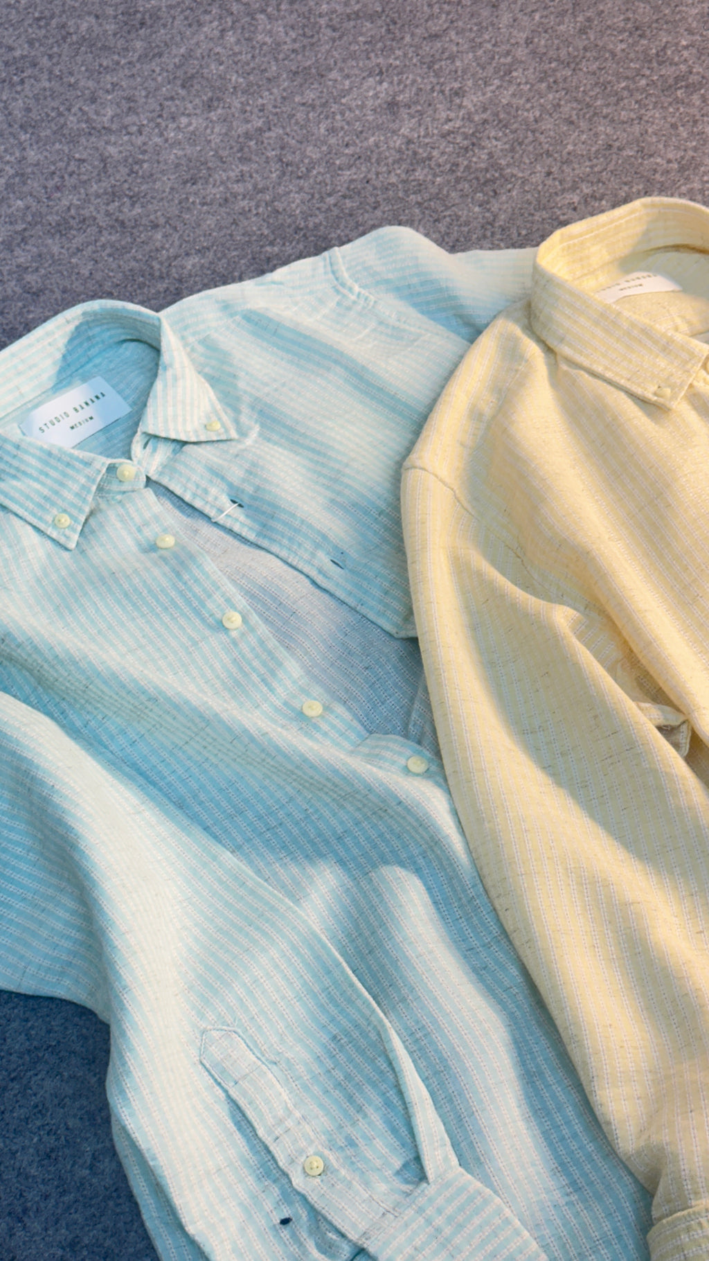 Yellow Minimal Premium Stripe shirt - Fashh clothing
