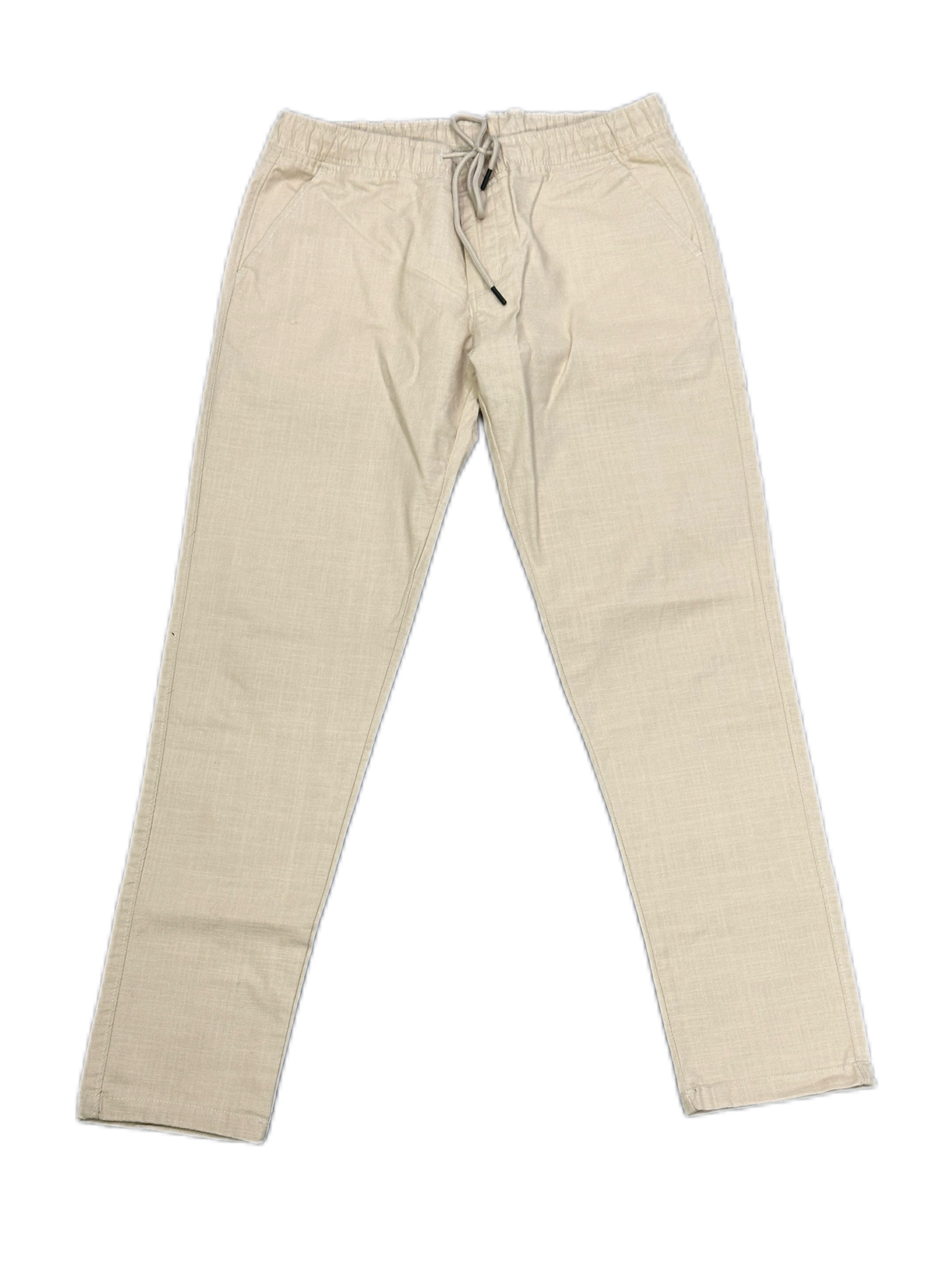 Linen Regular Fit Premium Men's Trousers - Beige