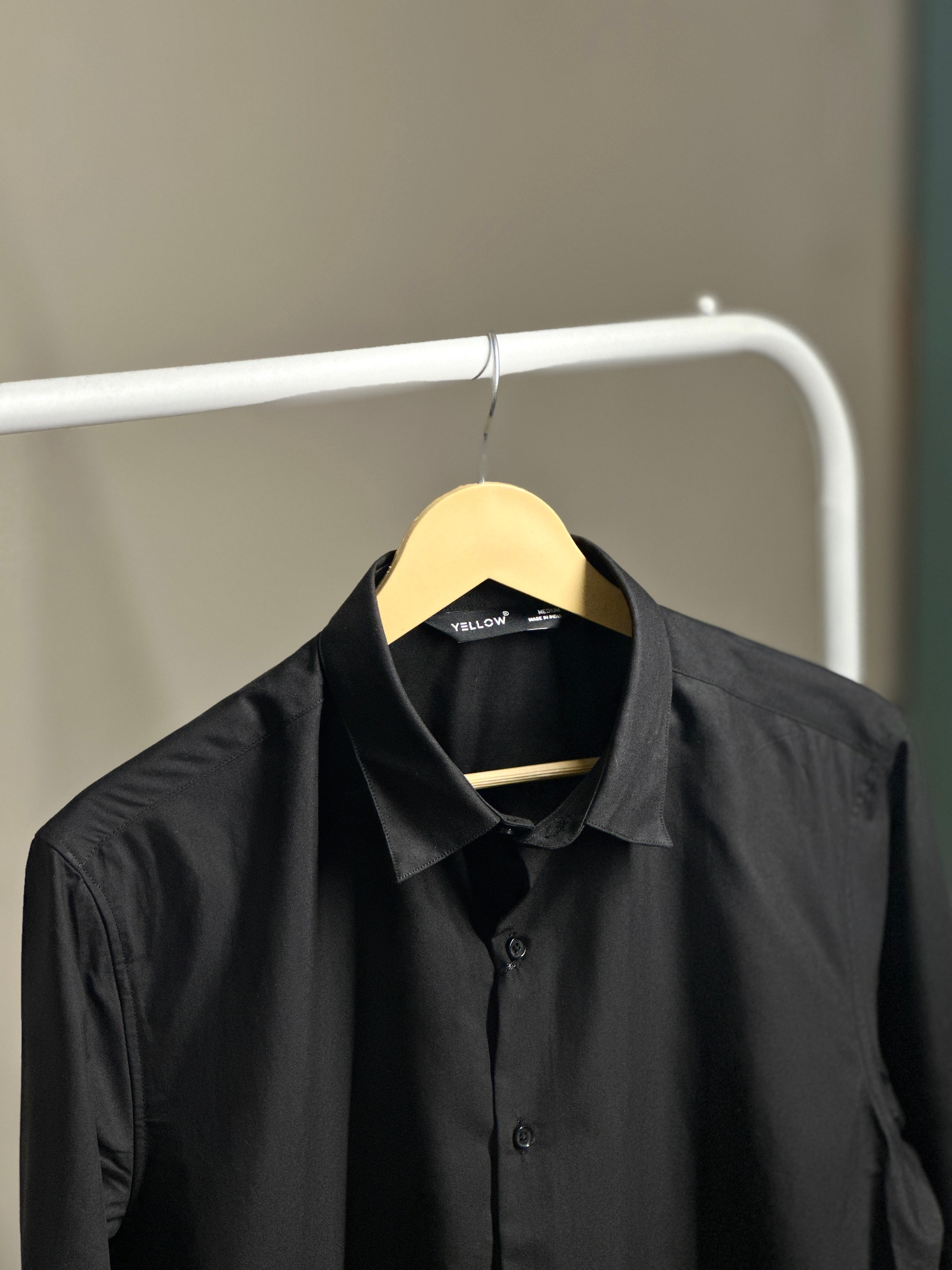 Premium Black Formal Shirt – Slim Fit | Fashh clothing