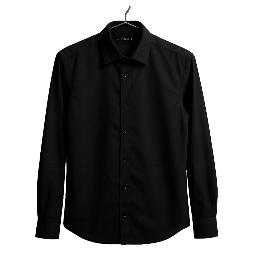 Premium Black Formal Shirt – Slim Fit | Fashh clothing