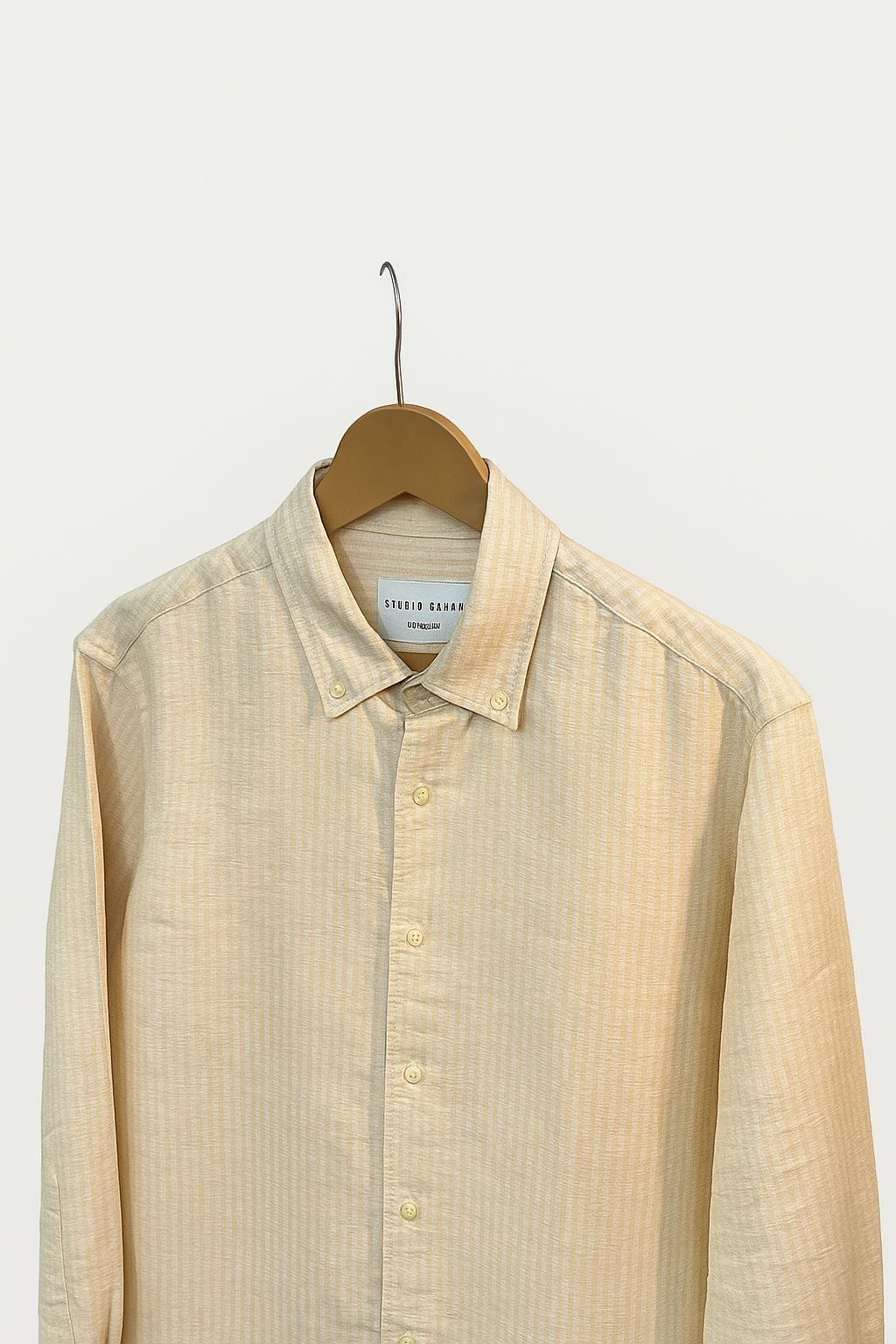 Yellow Minimal Premium Stripe shirt - Fashh clothing
