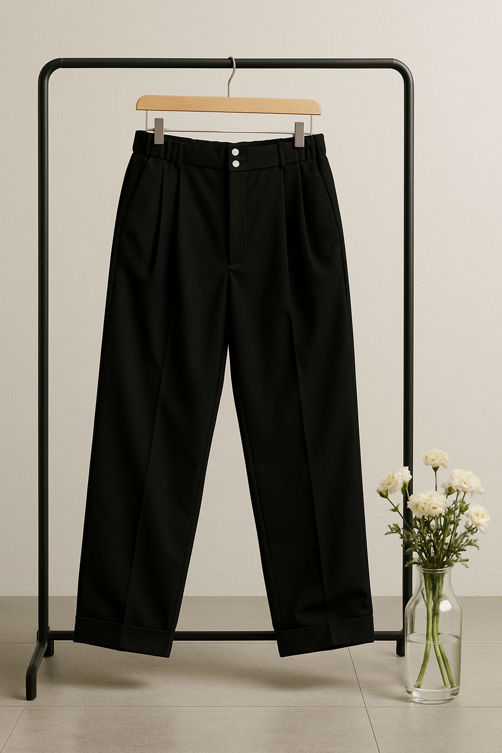 Sleek Style Black Korean Fit Pant